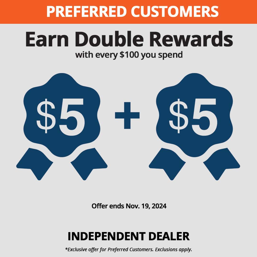 Preferred Customers earn double rewards