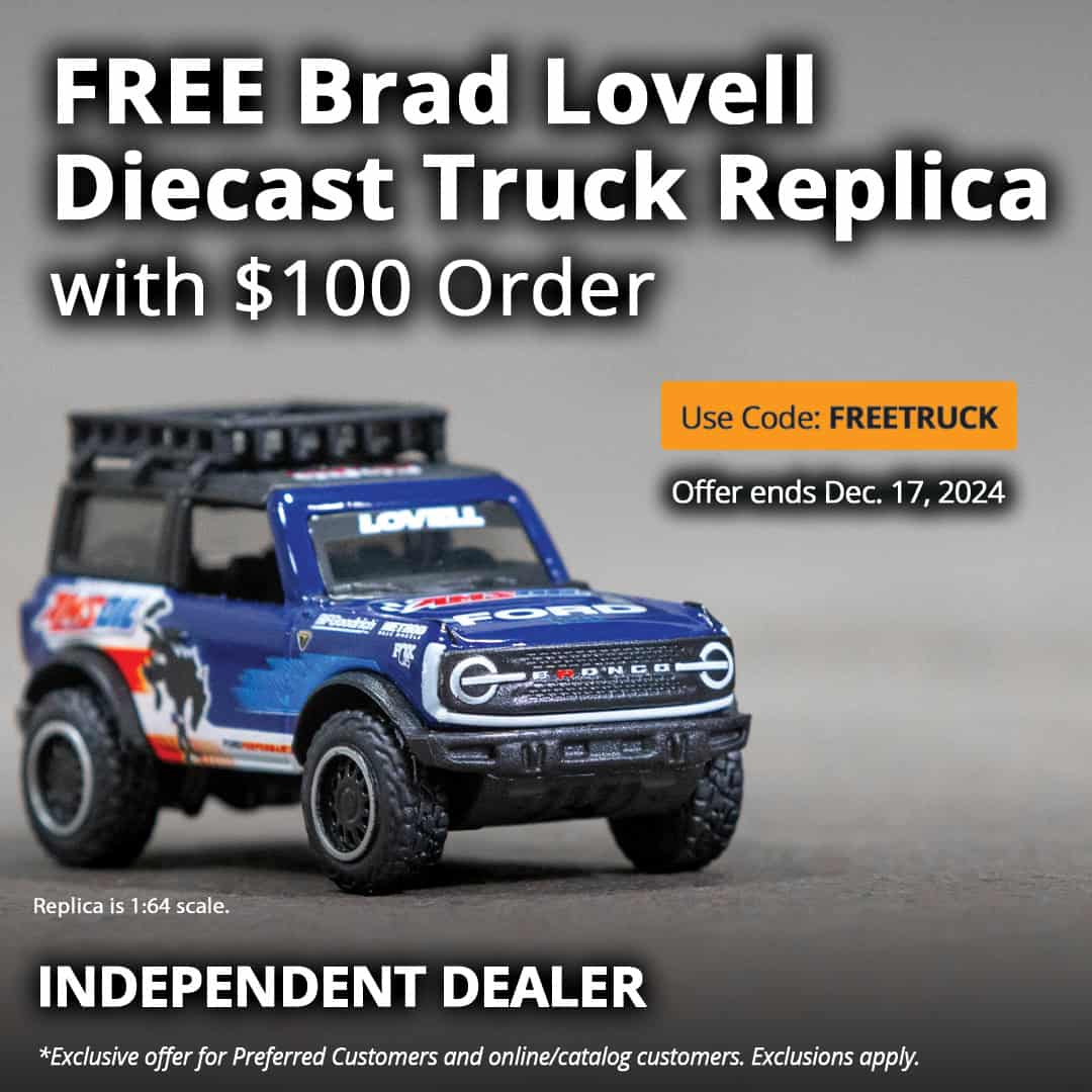 Free Brad Lovell diecast truck replica